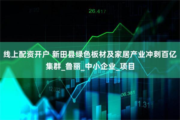 线上配资开户 新田县绿色板材及家居产业冲刺百亿集群_鲁丽_中小企业_项目